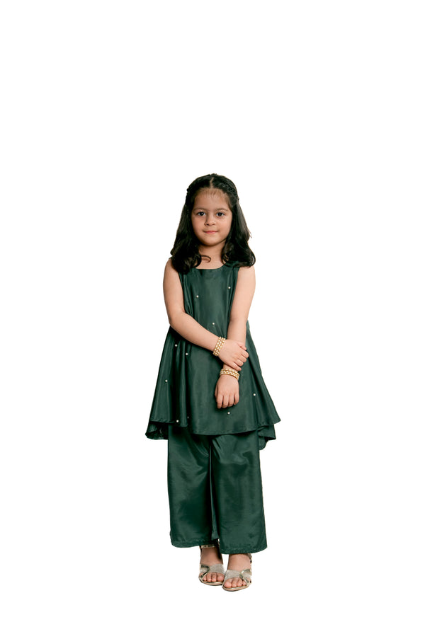 Green Emerald Pearl Top